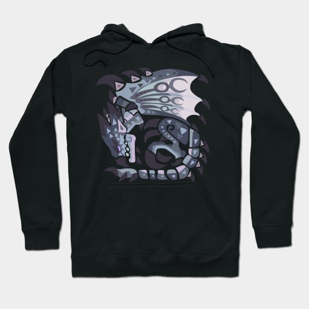 Silver Rathalos Hoodie by BlacIyc